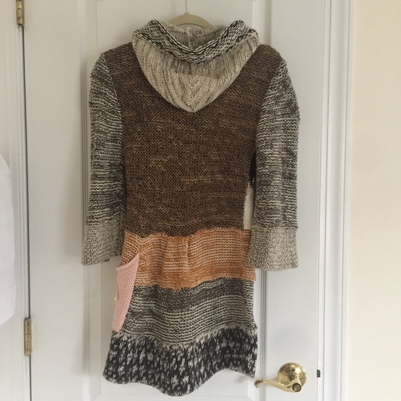 Free People Sweater Coat in Multicolor Patchwork - Picture 2 of 8